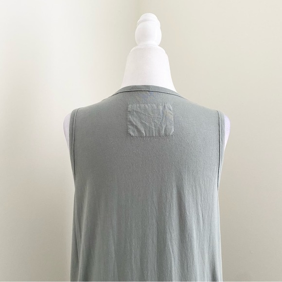 Frank & Eileen Green Sleeveless Sheath Dress with Slit - Picture 6 of 7